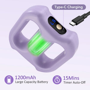 Fascia ring massager in use